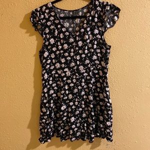 Daisy print summer dress